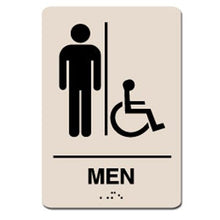 Load image into Gallery viewer, ADA Men's Restroom Handicap Accessible Sign
