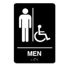 Load image into Gallery viewer, ADA Men's Restroom Handicap Accessible Sign