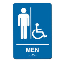 Load image into Gallery viewer, ADA Men's Restroom Handicap Accessible Sign
