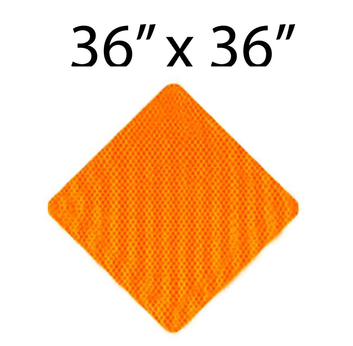 36 X 36 Aluminum Reflective Sign Blank Diamond Orientation Sign