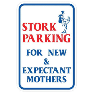 12"x18" Stork Parking for New and Expectant Mothers