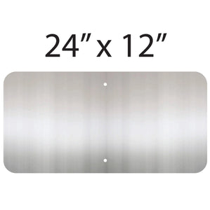 24" x 12" Aluminum Sign Blank