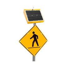 Load image into Gallery viewer, LED Enhanced Crosswalk Sign