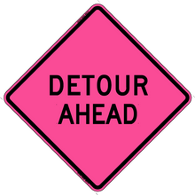 Load image into Gallery viewer, W20-2 Detour Ahead - Roll Up Sign