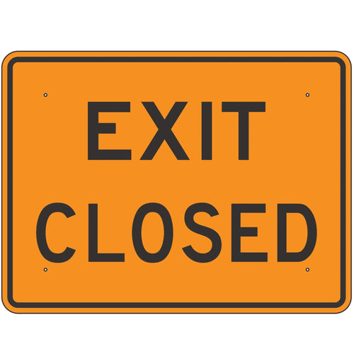 E5-2A Exit Closed Sign