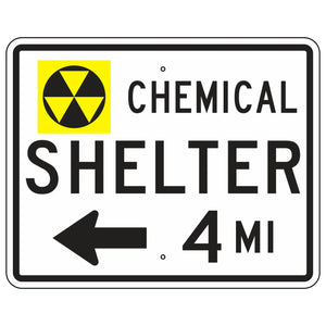 EM-7D Chemical Shelter Sign 30"x24"