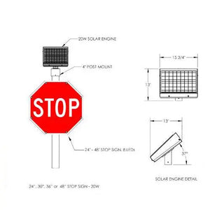 LED-Embedded Stop Sign | TAP2180