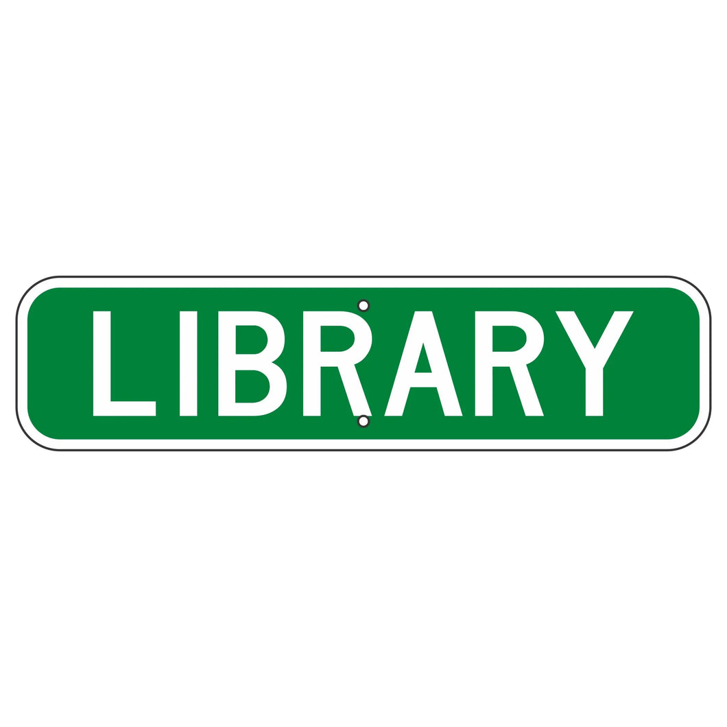 I-8P Library Sign  24