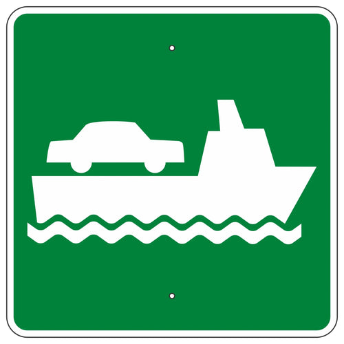 I-9 Vehicle Ferry Terminal Sign