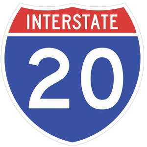 M1-1 Interstate Route Sign (1 or 2 Digits)
