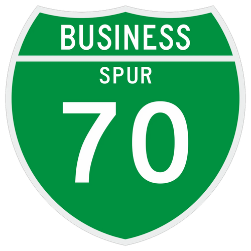 M1-3 Off-Interstate Route Sign (1 or 2 Digits) Business Spur