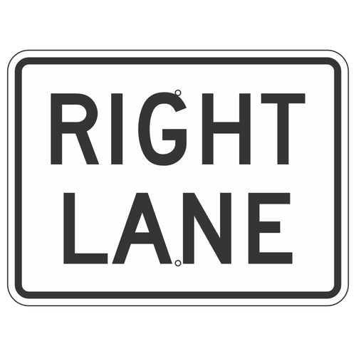 M5-6 Right Lane Designation Sign 24