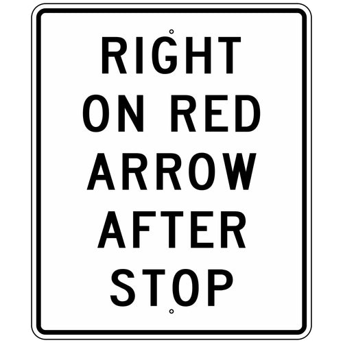 R10-17A Right On Red Arrow After Stop Sign