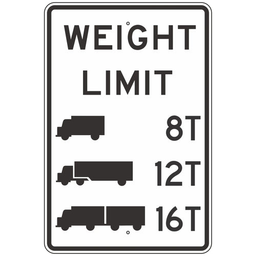 R12-5 Weight Limit __T __T __T Sign 24