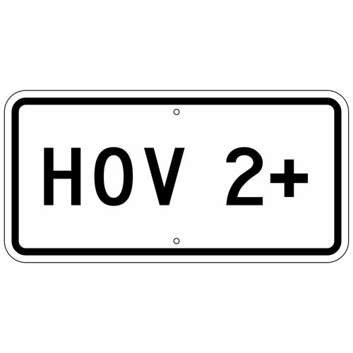 R3-5CP HOV 2+ Sign 24