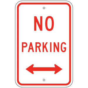 R8-3AD No Parking Sign 12"X18"