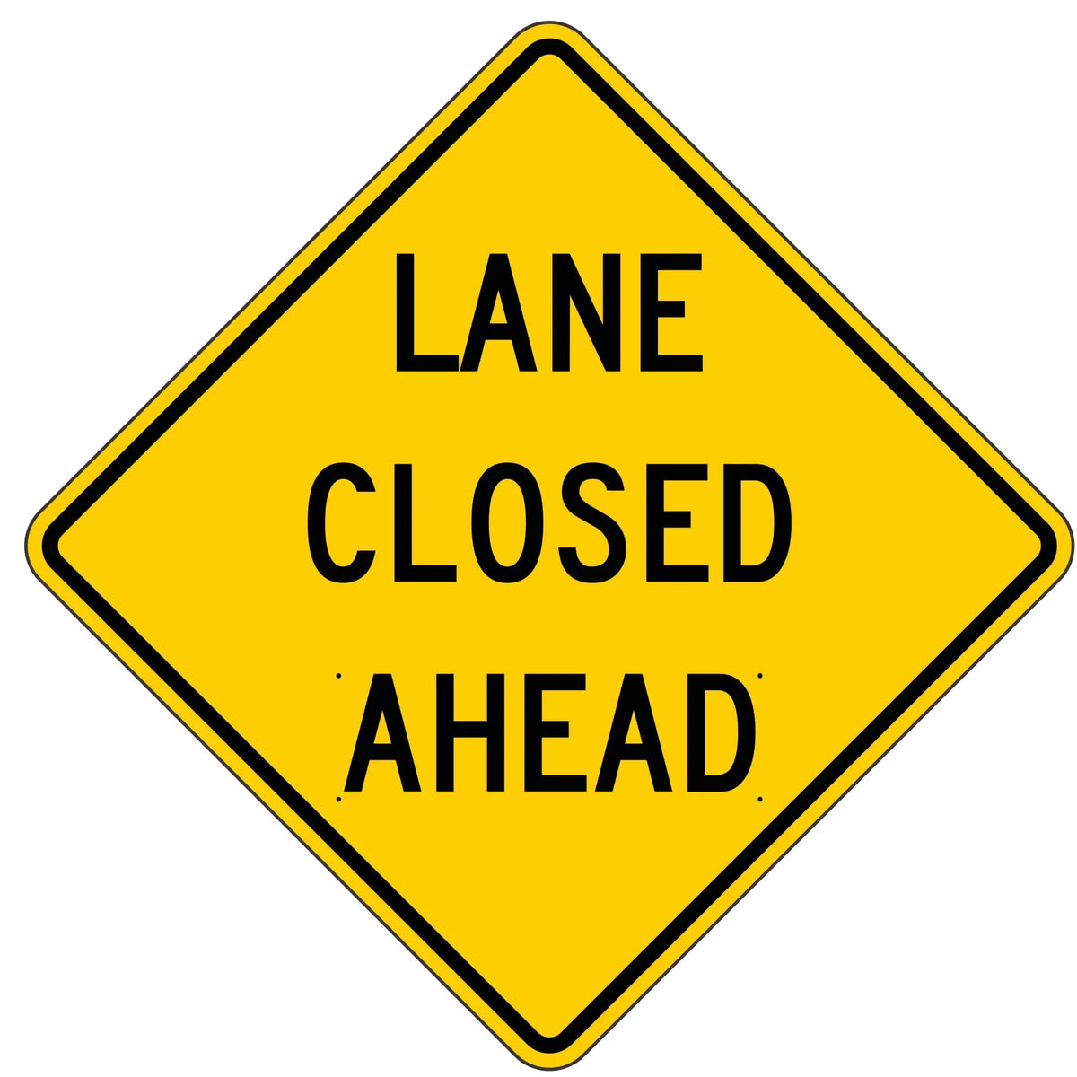 Lane Closed Ahead Roll Up Sign