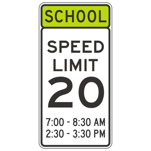 S5-1 School Speed Limit With Times 24