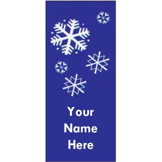 OF-0075 Snowflakes Pole Banner