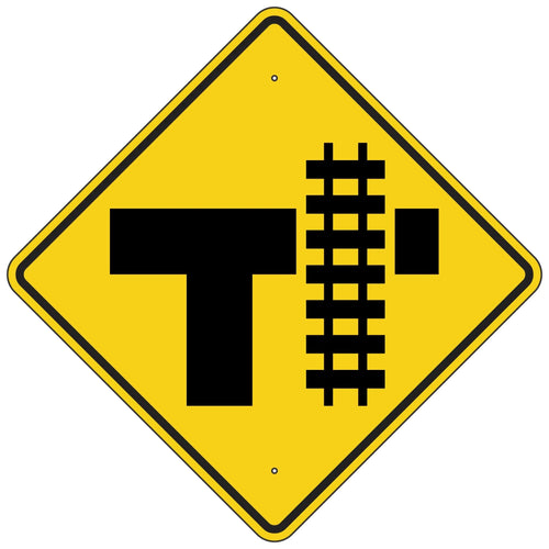 W10-4R Railroad Crossing Advanced Warning Symbol Sign 36