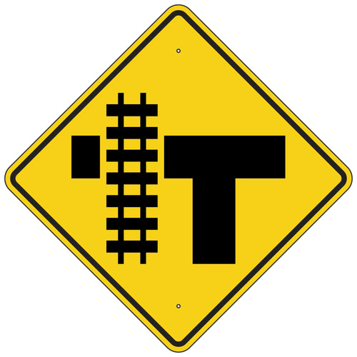 W10-4L Railroad Crossing Advanced Warning Symbol Sign 36