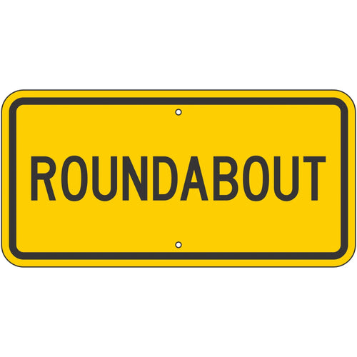 W16-17P Roundabout Sign