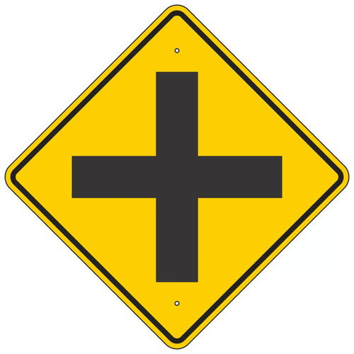 W2-1 Intersection Warning Sign