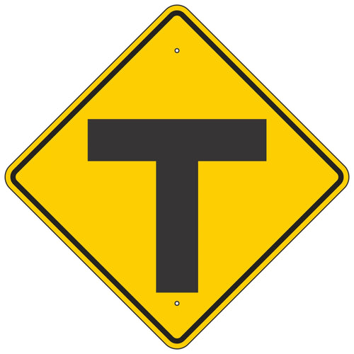 W2-4 Intersection Warning Sign