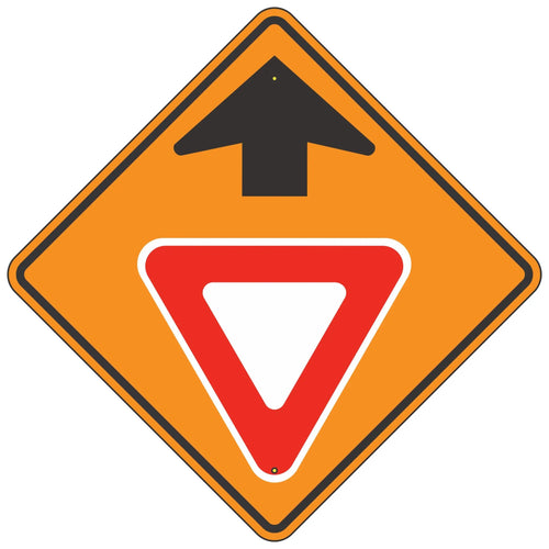 W3-2 Yield Ahead Symbol Sign