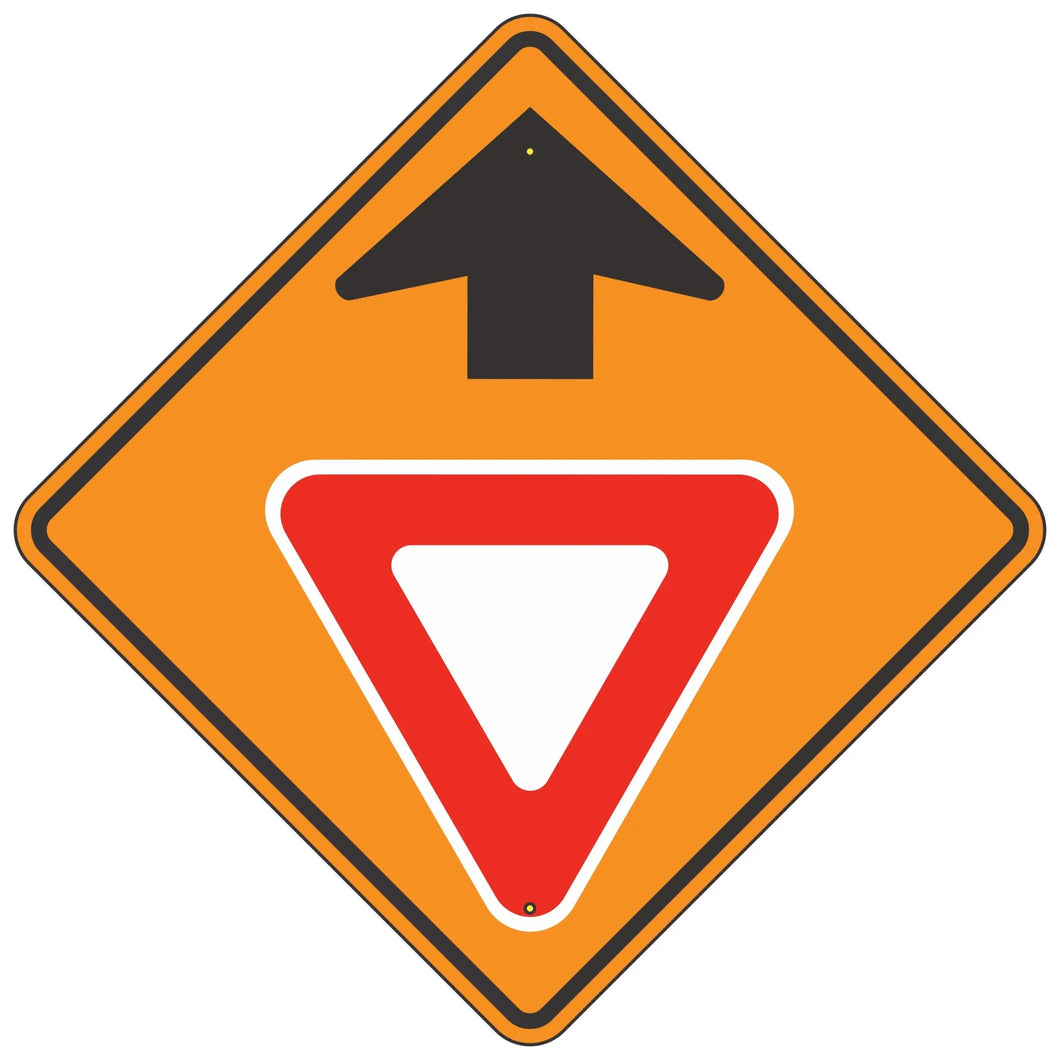 W3-2 Yield Ahead Symbol Sign