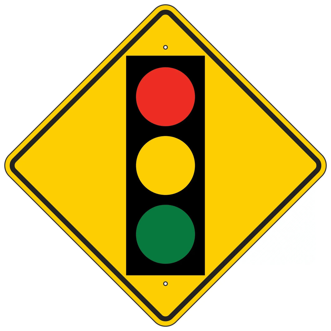 W3-3 Signal Ahead Symbol Sign