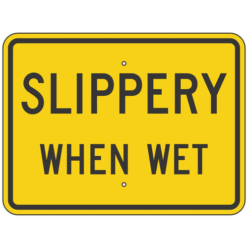 W8-10P Slippery When Wet Sign
