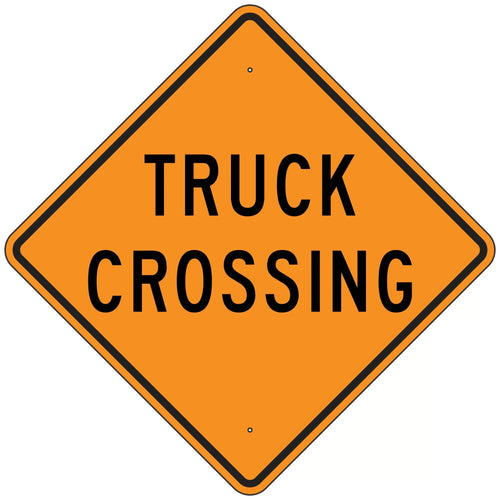 W8-6 Truck Crossing Sign