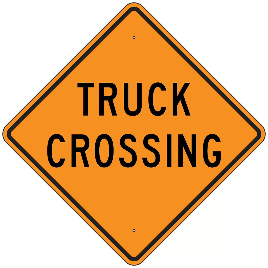 W8-6 Truck Crossing Sign