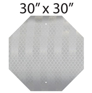 30" x 30" Octagon Alum. High Intensity Reflective Sign Blank 