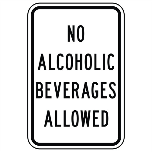 No Alcoholic Beverages Allowed