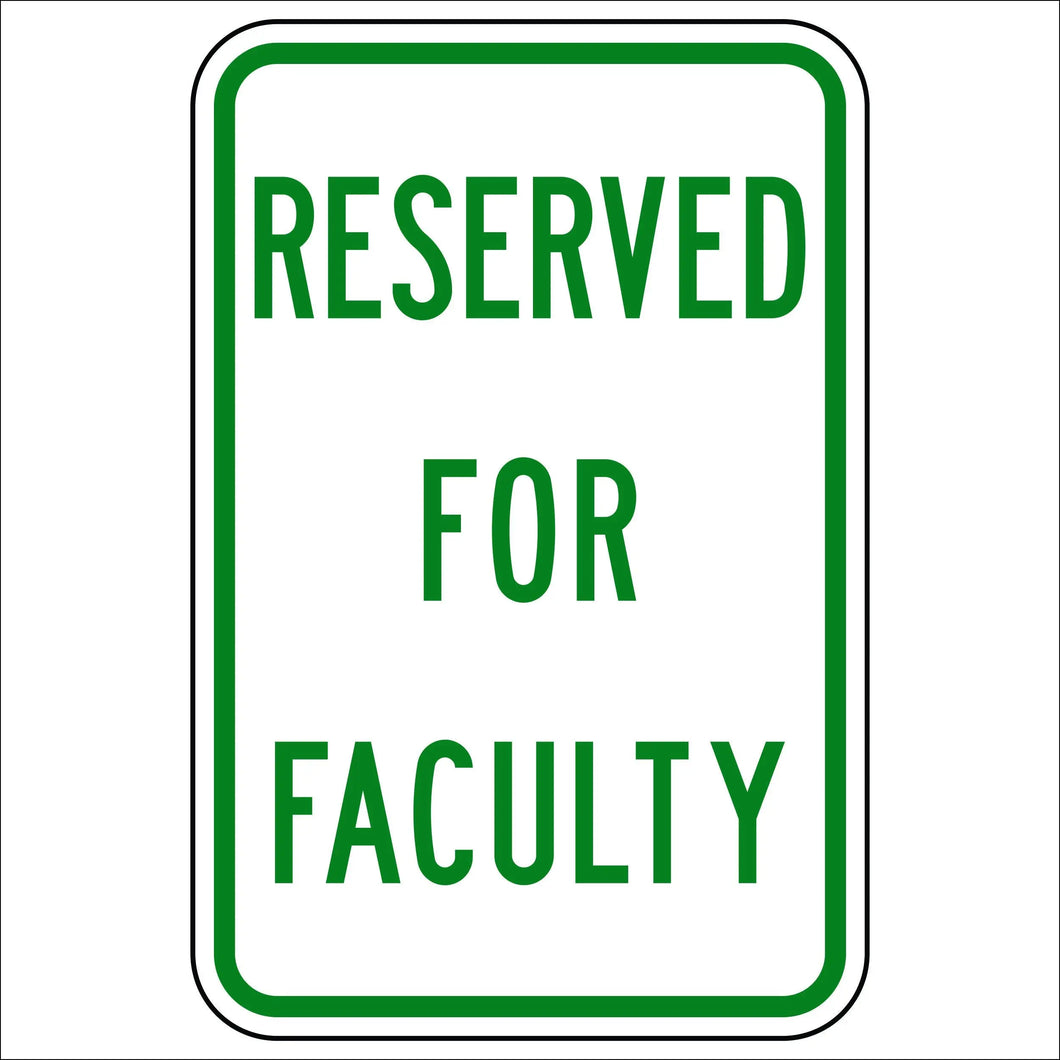 Reserved For Faculty