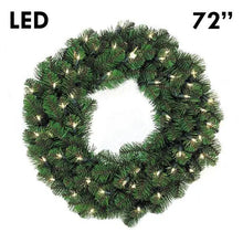 Load image into Gallery viewer, 72&quot; Pine Wreath - Commercial Grade LED - Warm White | PK-1