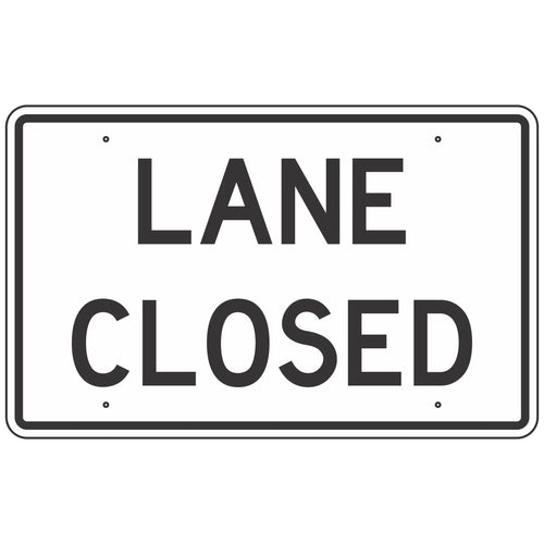 R11-2L Lane Closed Sign 48