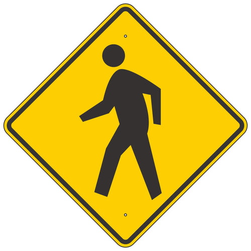 W11-2 Pedestrian Crossing Sign