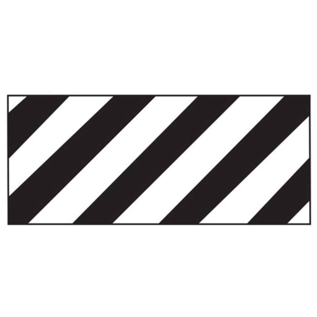 123A- Barricade Stripe Stencil- 72