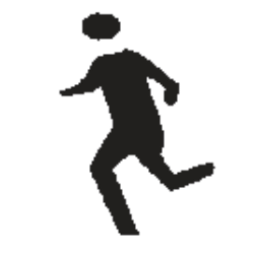 124A- Child Running Symbol Stencil- 25