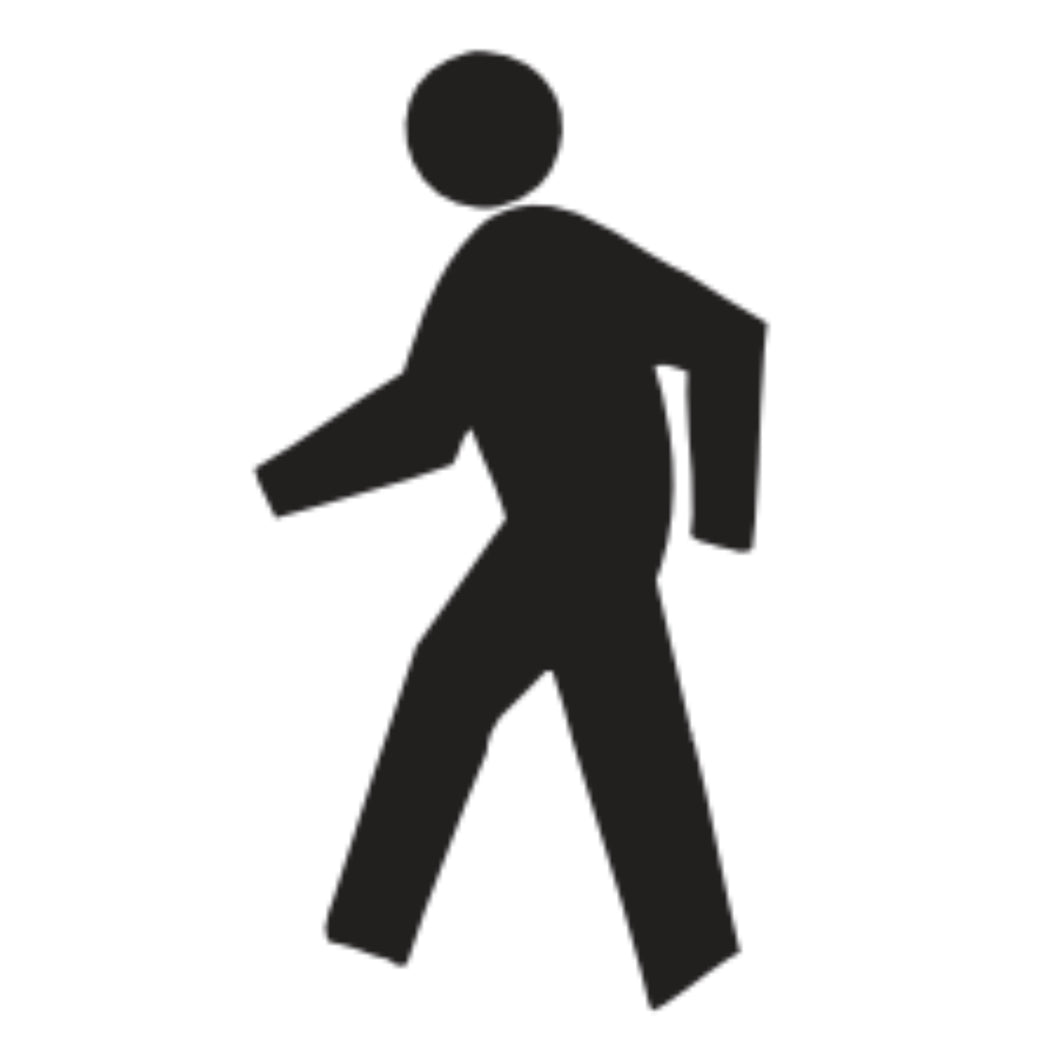 125A- Pedestrian Crossing Symbol Stencil- 36