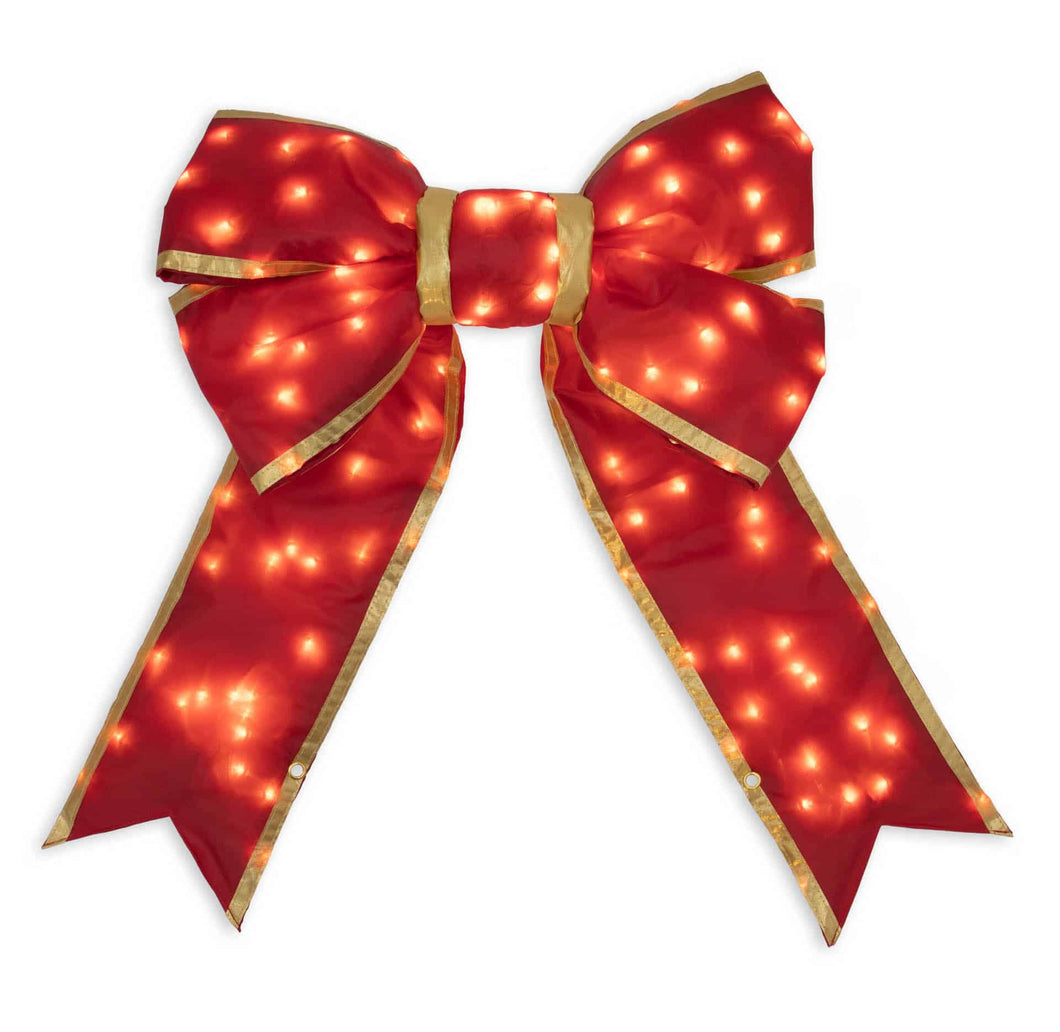 Nylon Prelit LED Bow - Comercial Grade