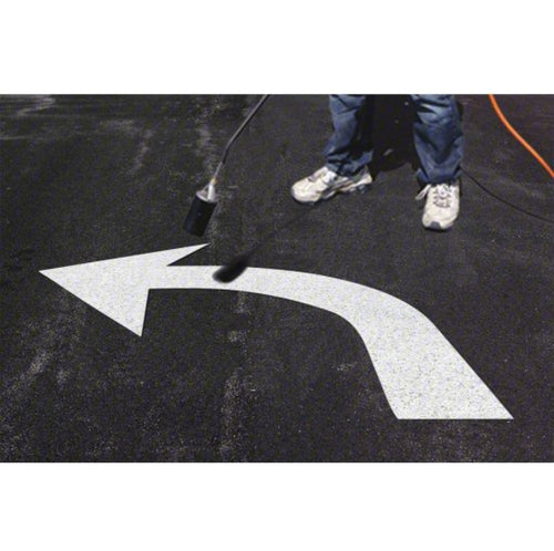 3545-125 Mills Preformed Thermoplastic Symbol - Turn Arrow Standard Left - 8' x 6'1