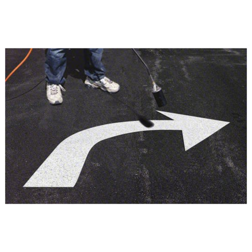 3546-125 Mills Preformed Thermoplastic Symbol - Turn Arrow Standard Right - 8' x 6'1