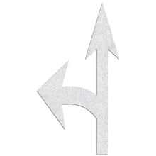 Load image into Gallery viewer, 3553-125 Mills Preformed Thermoplastic Symbol - Combo Arrow Standard Left- 12&#39;9&quot; x 7&#39;2&quot;