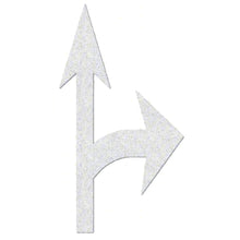 Load image into Gallery viewer, 3554-125 Mills Preformed Thermoplastic Symbol - Combo Arrow Standard Right- 12&#39;9&quot; x 7&#39;2&quot;