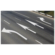 Load image into Gallery viewer, 3557-125 Mills Preformed Thermoplastic Symbol - Turn Arrow Elongated Left- 12&#39; x 3&#39;
