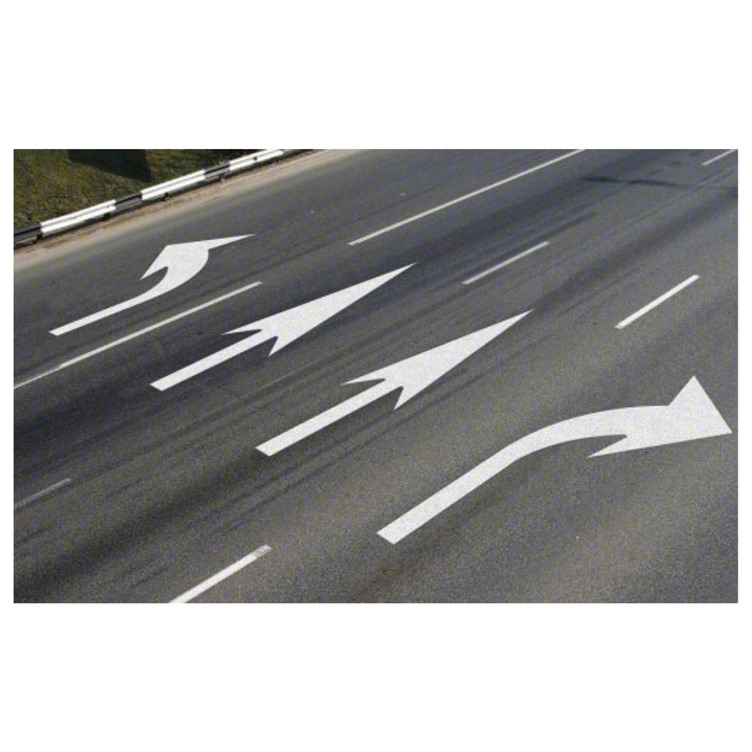 3558-125 Mills Preformed Thermoplastic Symbol - Turn Arrow Elongated Right- 12' x 3'